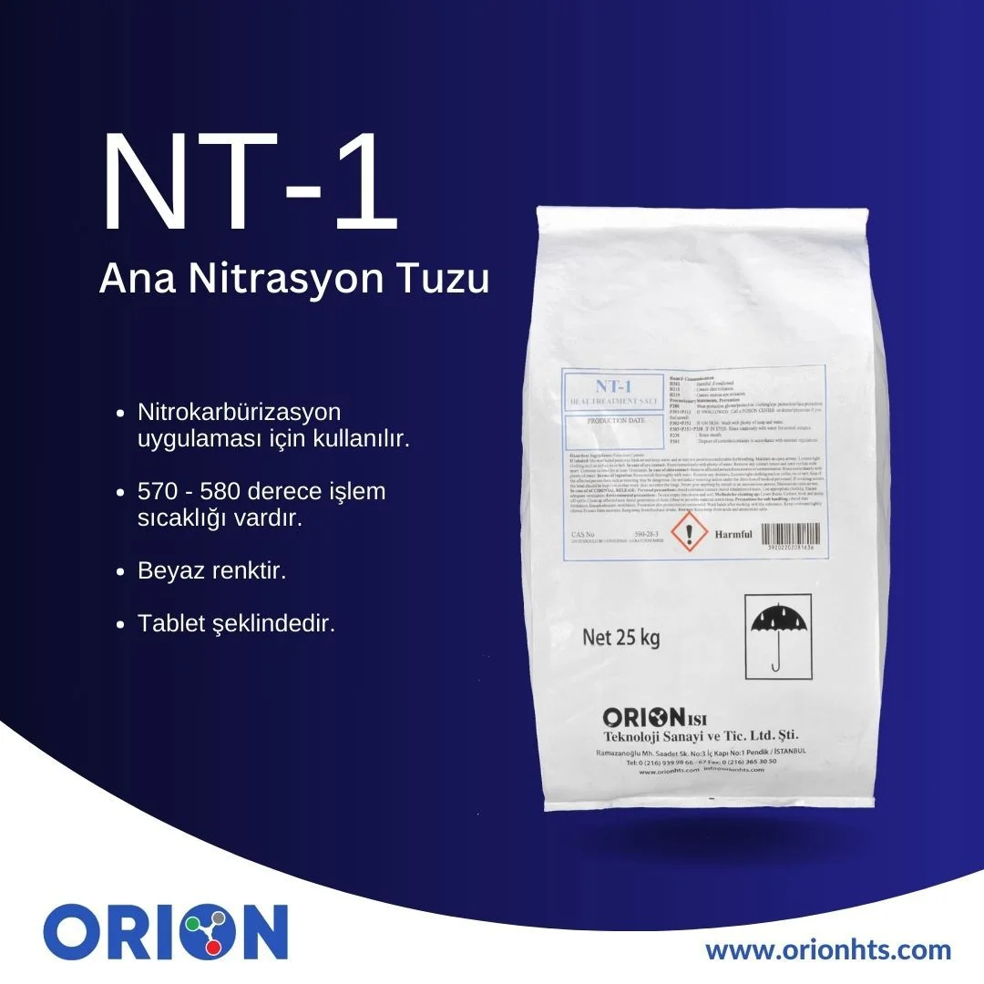 NT-1 Ana Nitrasyon Tuzu — Orion Isı Teknoloji Sanayi ve Ticaret A.Ş.