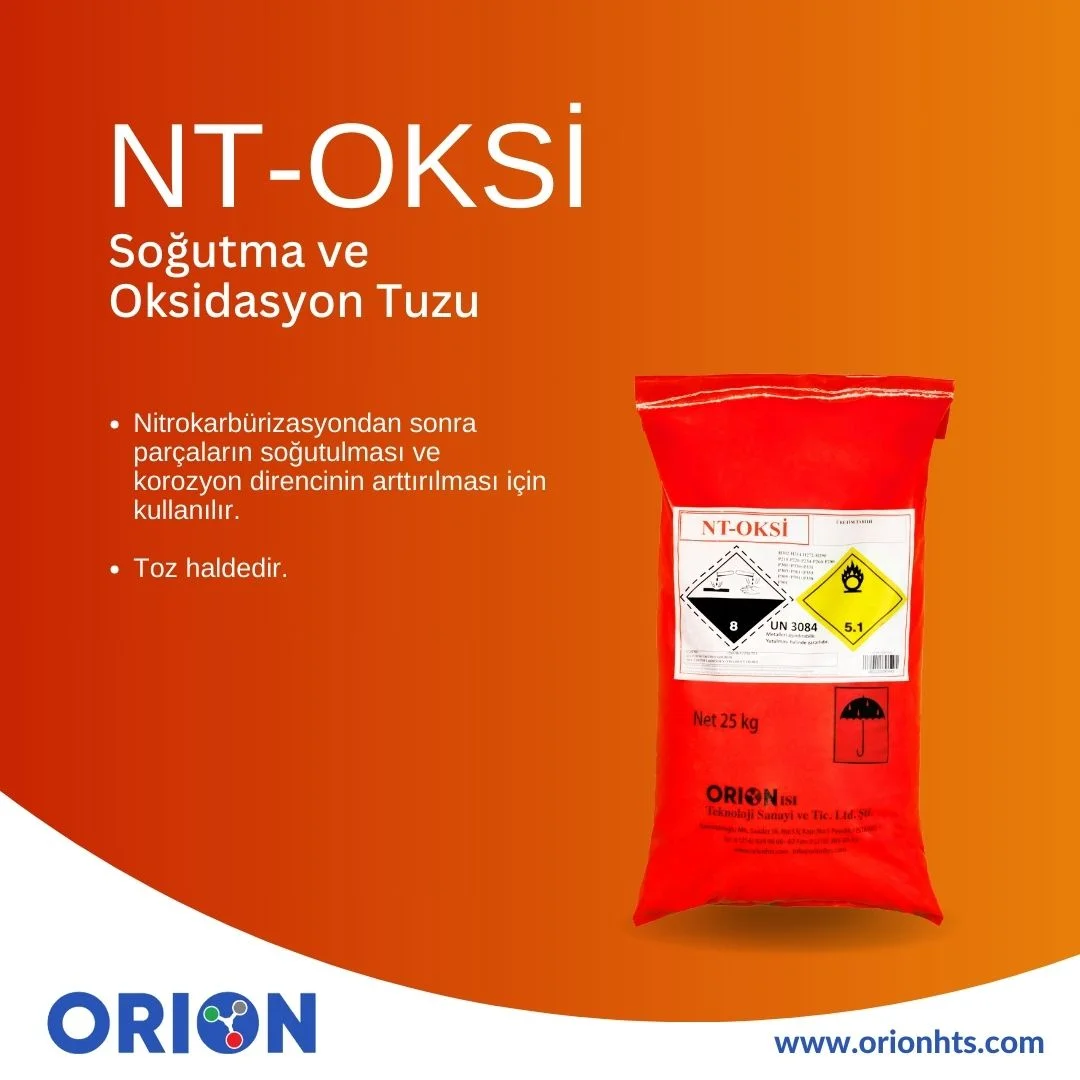 NT-OKSİ Soğutma ve Oksidasyon Tuzu — Orion Isı Teknoloji Sanayi ve Ticaret A.Ş.