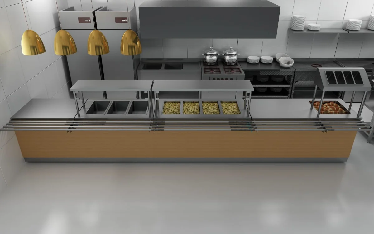 Staff Canteen Counter Manufacturing — Dünya Mutfak