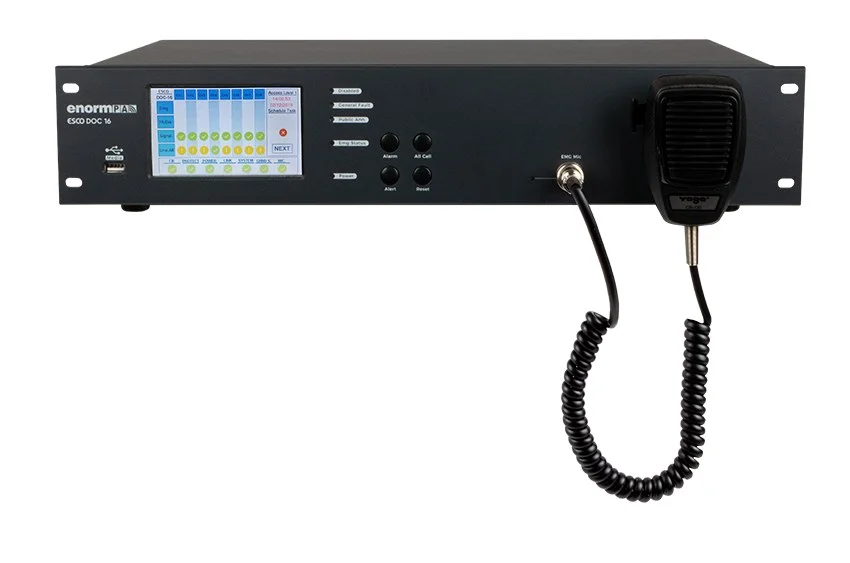 EnormPA ESCO DOC16 Emergency Control Unit — Mikafon Elektronik