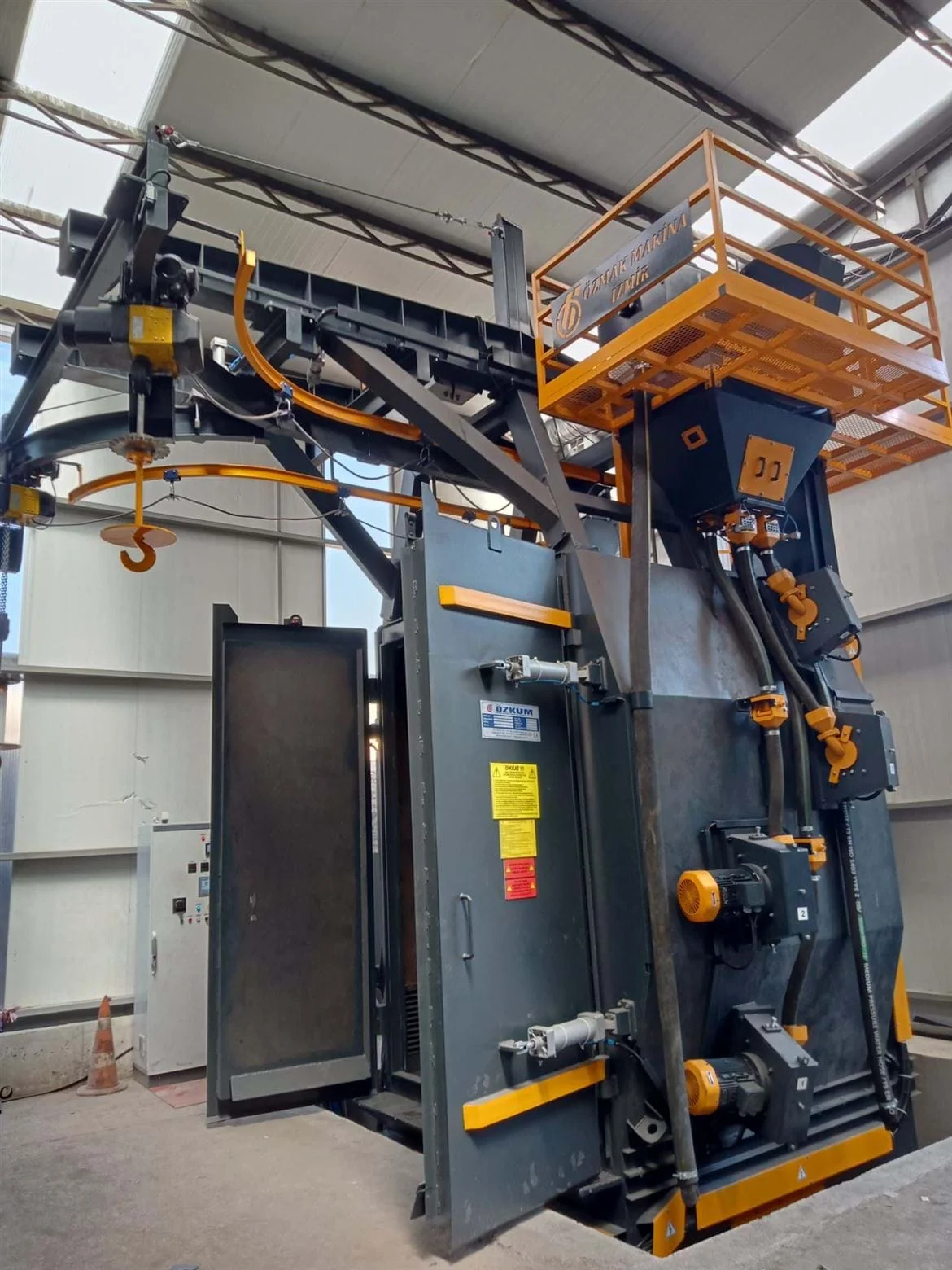 Hanger Type Shot Blasting Machine — Özmak Makina Sanayi ve Ticaret Ltd. Şti.