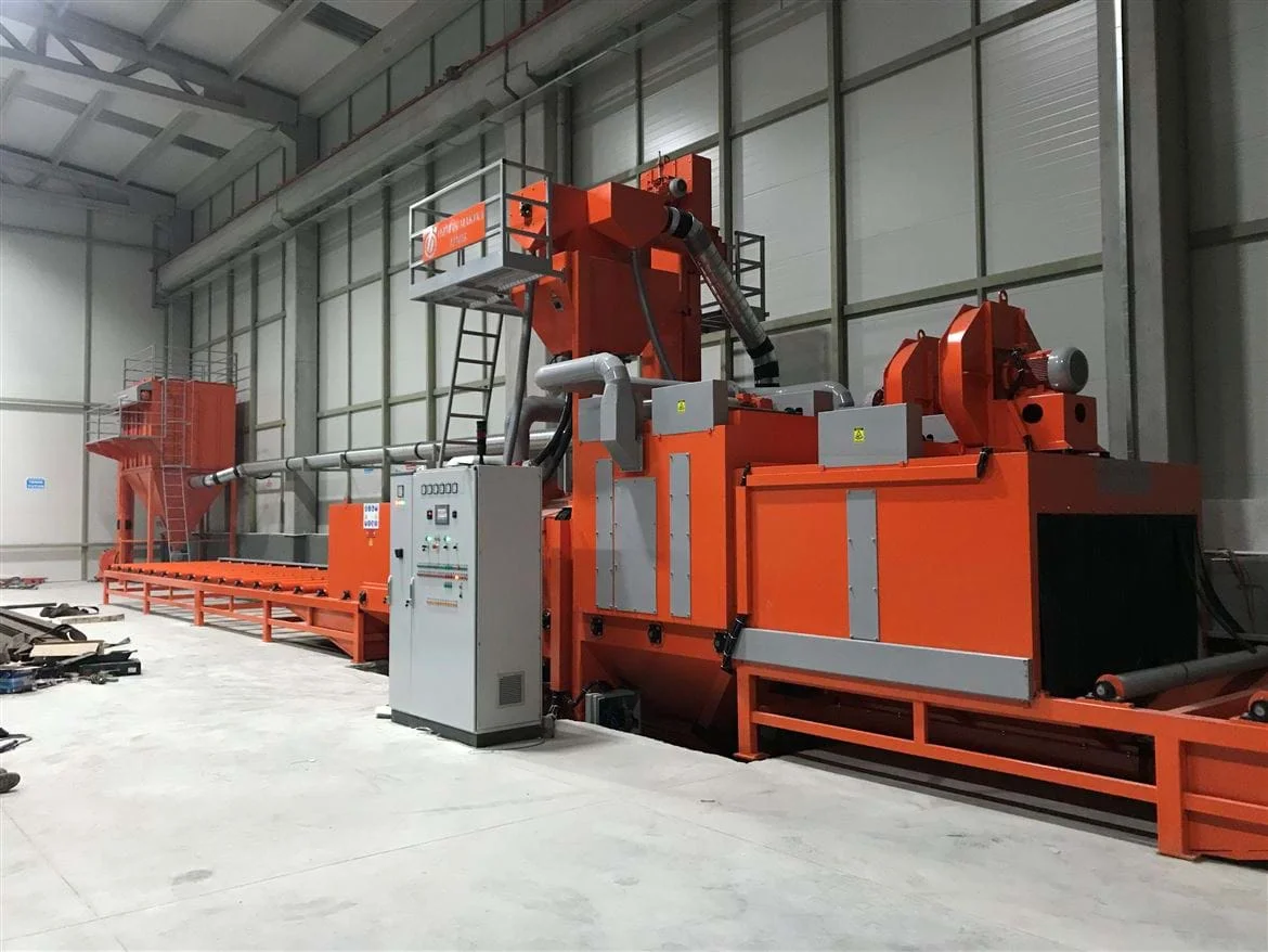 Continuous Shot Blasting Machine — Özmak Makina Sanayi ve Ticaret Ltd. Şti.