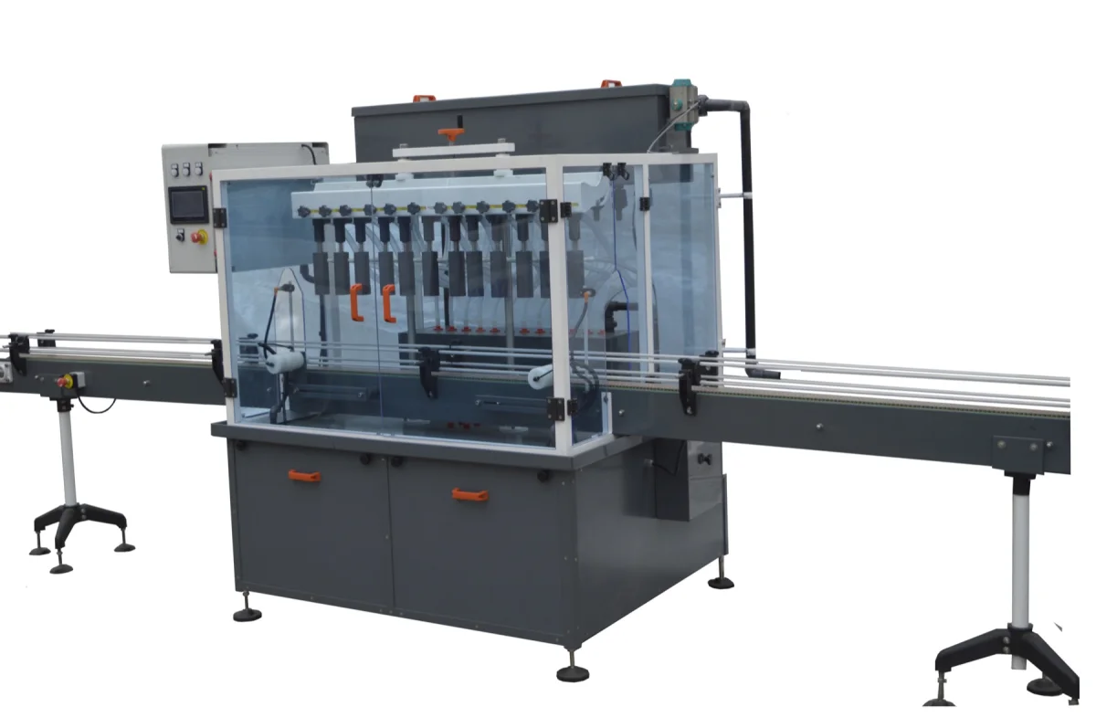 12 Head Automatic Corrosion Resistant Filling Machine (SAL-410) — Sabintech