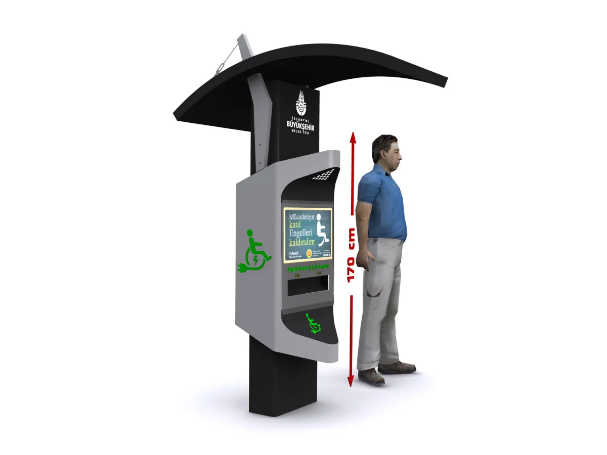 PLT EASI Lüks-1 Mobility Vehicle Charging Station with Monitor — Polatsan Engelli Araçları İmalat Sanayi