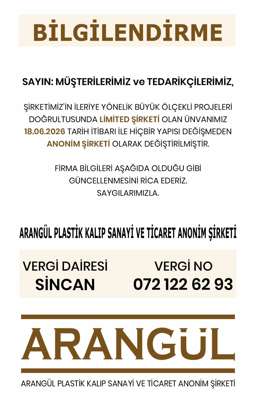 Custom Injection Parts — Arangül Plastik Kalıp Sanayi A.Ş.