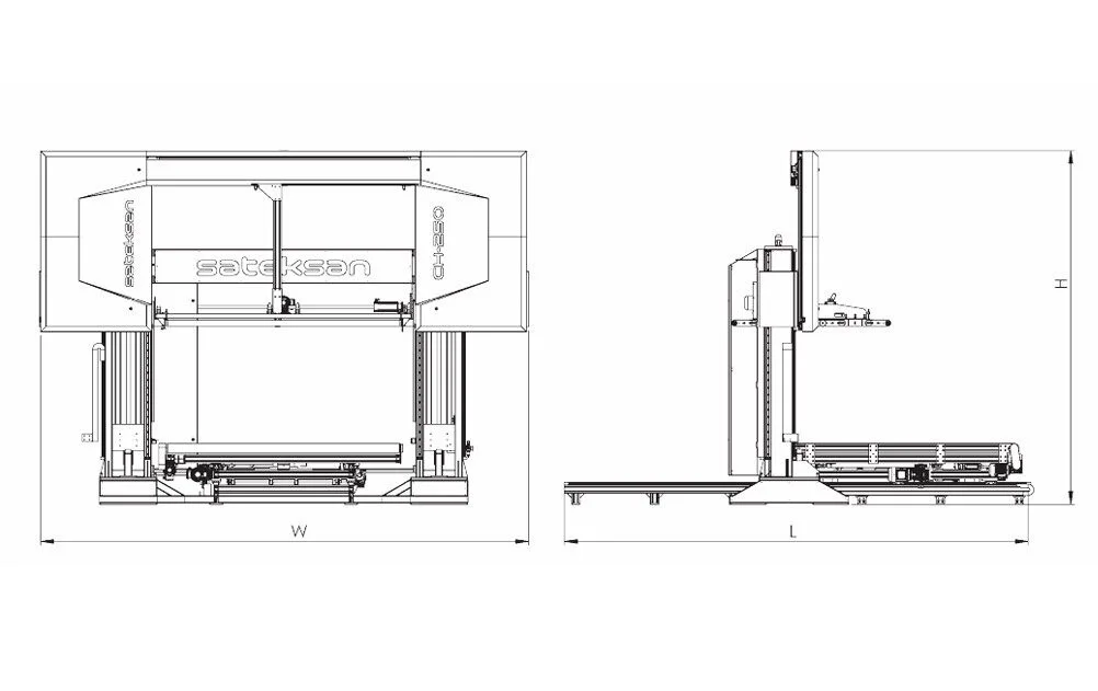 CH-250 Horizontal CNC Cutting Machine — Sateksan Makine A.Ş.