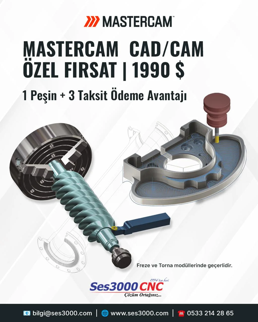 Mastercam Teknik Destek ve Eğitim — SES3000