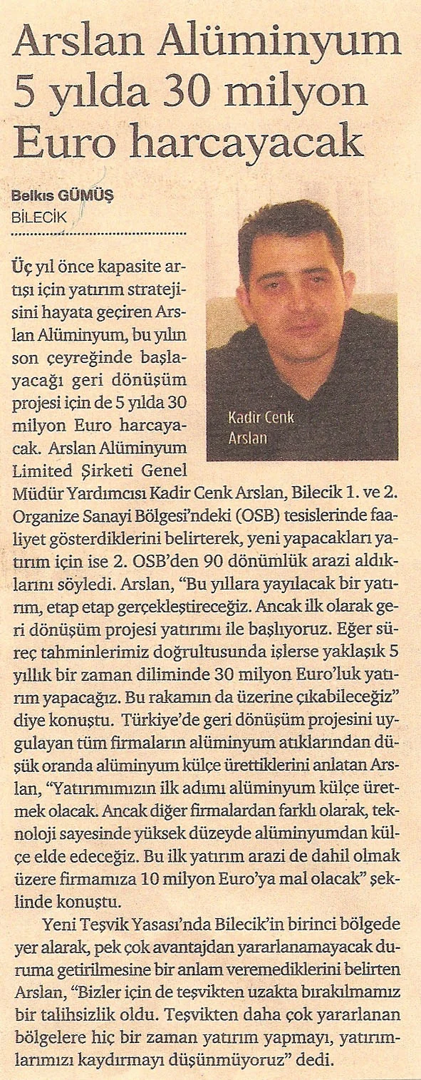 Aluminium Surface Treatment — Arslan Alüminyum A.Ş.