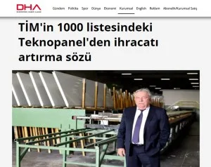 Sandwich Panel Manufacturing — Teknopanel Çatı ve Cephe Panelleri Üretim San. ve Tic. A.Ş.