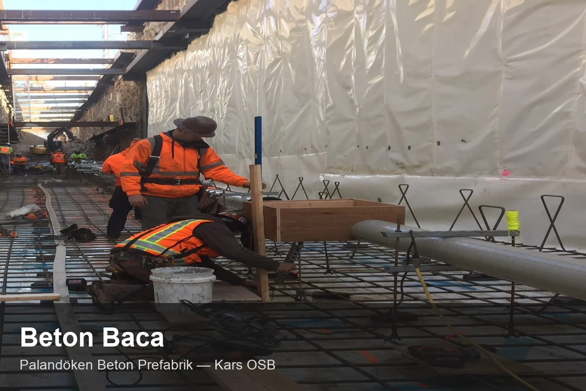 Prefabrik Baca Elemanı — Palandöken Beton Prefabrik